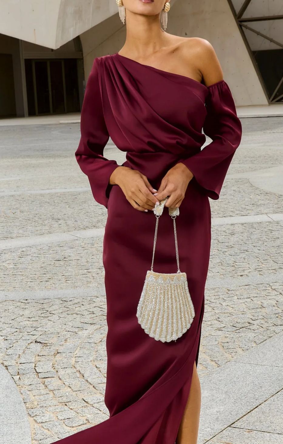 Vestido Siracusa Burdeos