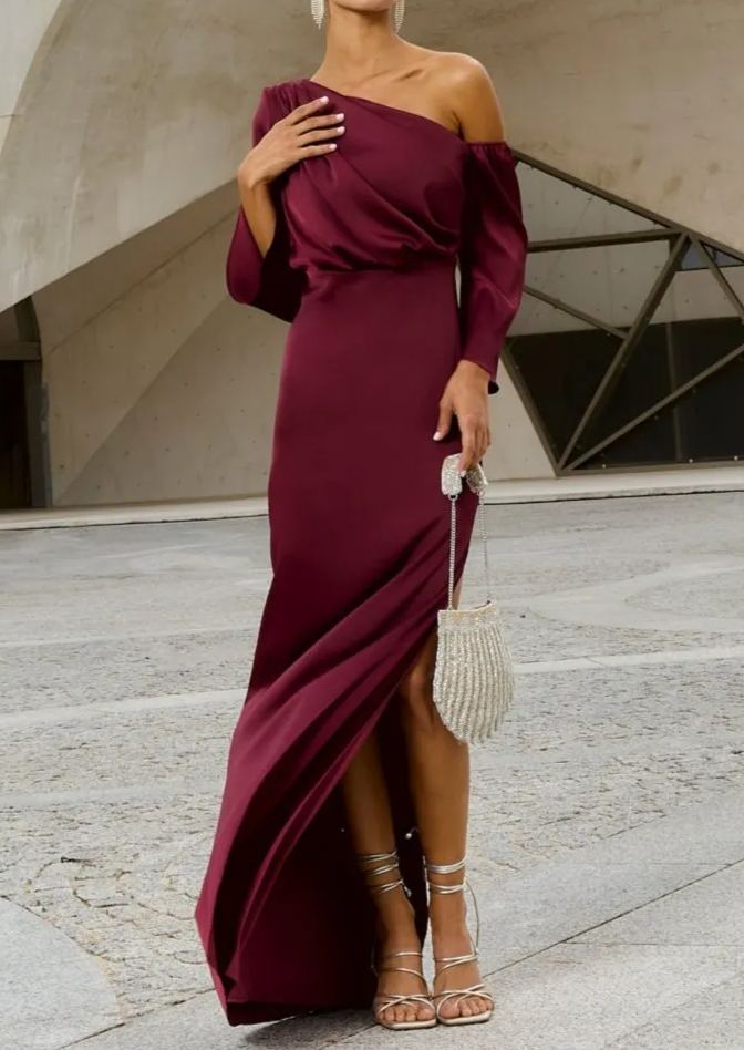 Vestido Siracusa Burdeos