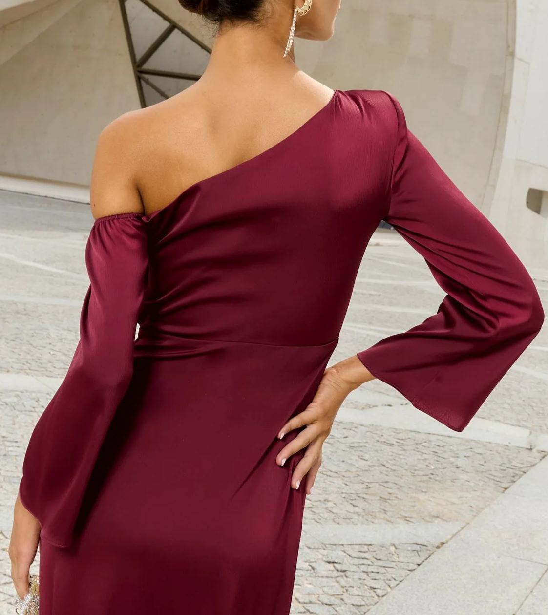 Vestido Siracusa Burdeos