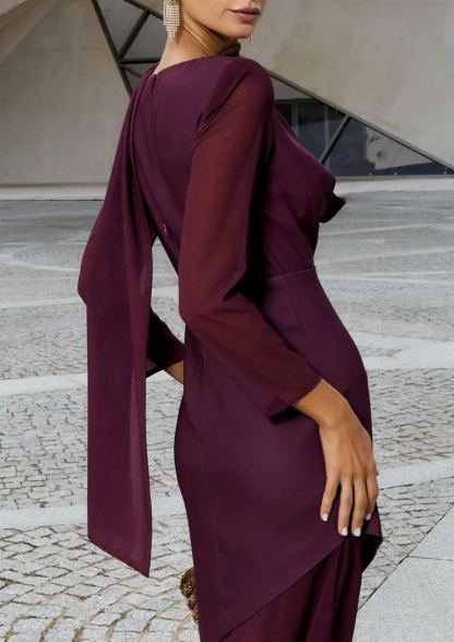 Vienna Eggplant Dress