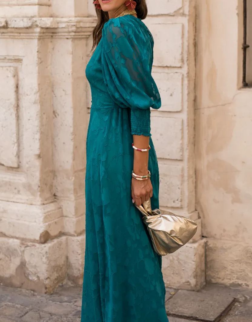 Strachan brocade midi dress