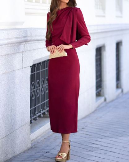 Jones Burgundy Dress