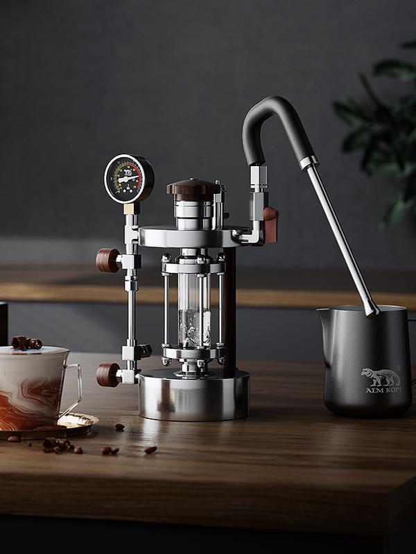 Gatling steam milk frother, coffee latte maker, household outdoor portable milk frother