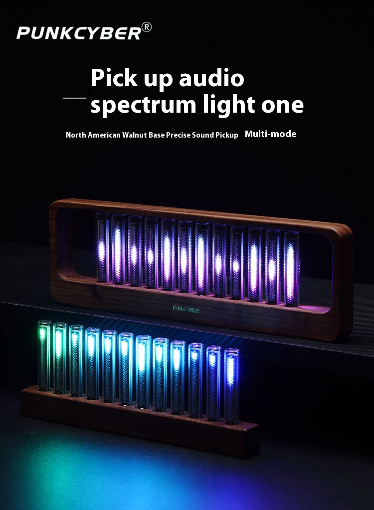 LED pickup light, spectrum rhythm atmosphere light, RGB glow tube, music table, e-sports desktop decoration, voice controlled light