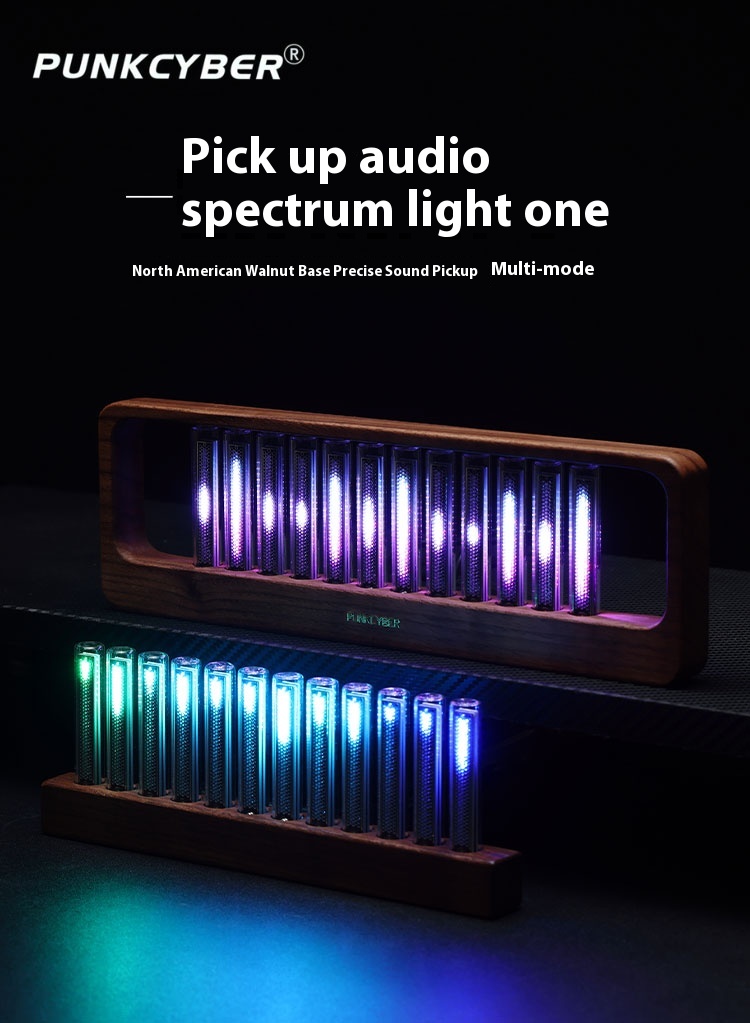 LED pickup light, spectrum rhythm atmosphere light, RGB glow tube, music table, e-sports desktop decoration, voice controlled light