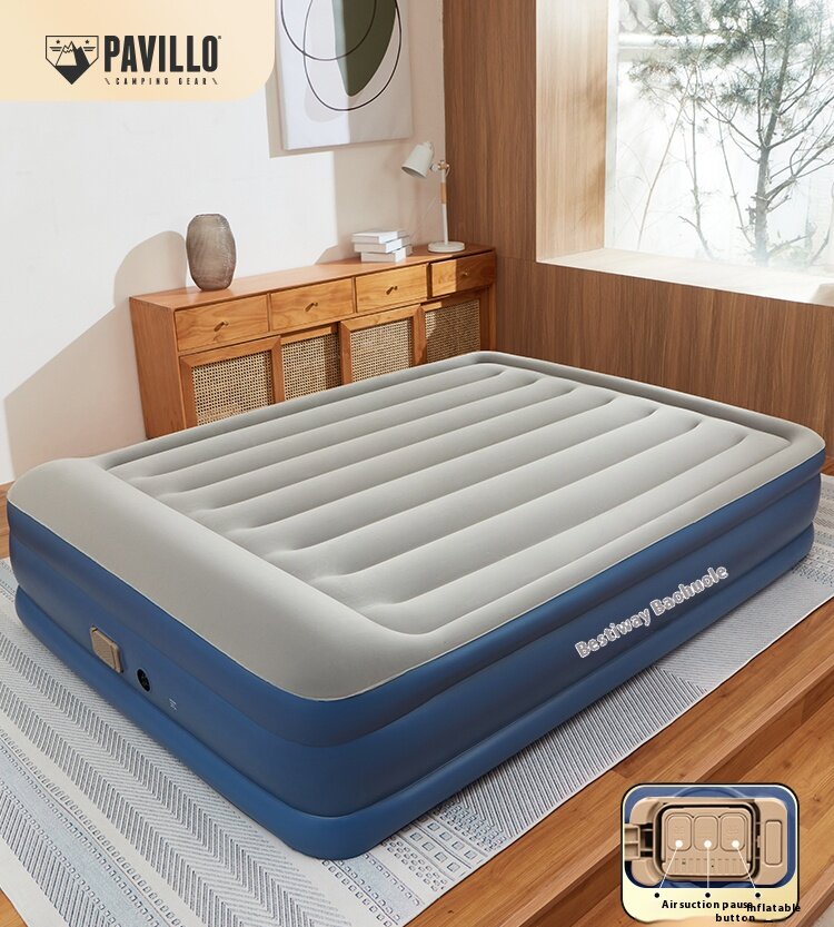 Outdoor camping inflatable fully automatic double and single portable sleeping mat