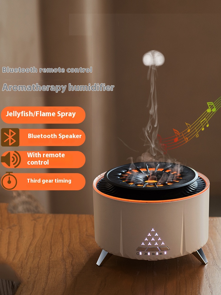 Bluetooth speaker, jellyfish, flame, humidifying aromatherapy machine, gift