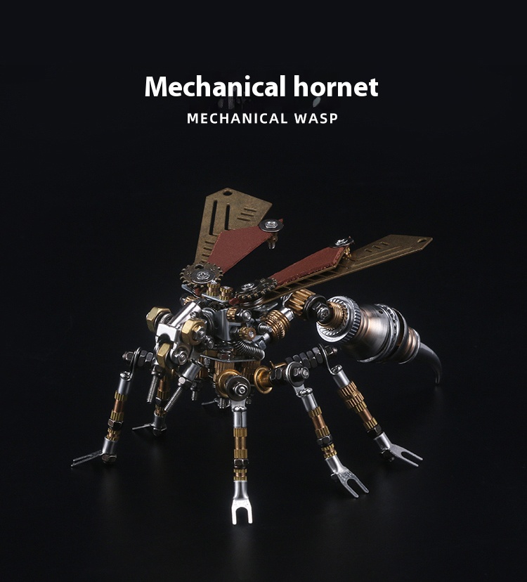Mechanical Party Precision Mechanical Insect, 3D Simulation Metal Assembly, Male Gift