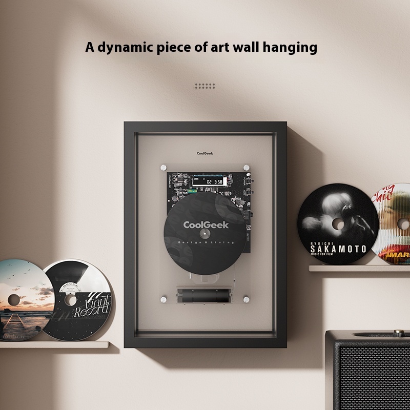 Music Picture Frame CD Player Dynamic Art Hanging Picture Bluetooth Player Home Industry Aesthetics Creative Decoration Picture Frame