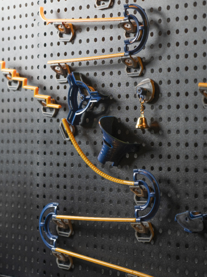 Ball track assembled building blocks, refrigerator magnet, wall roller coaster, boy's gift