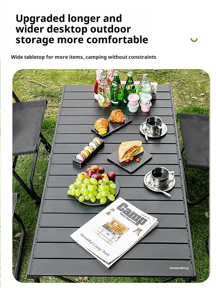 Outdoor picnic, camping portable, light and stable Chicken rolls table