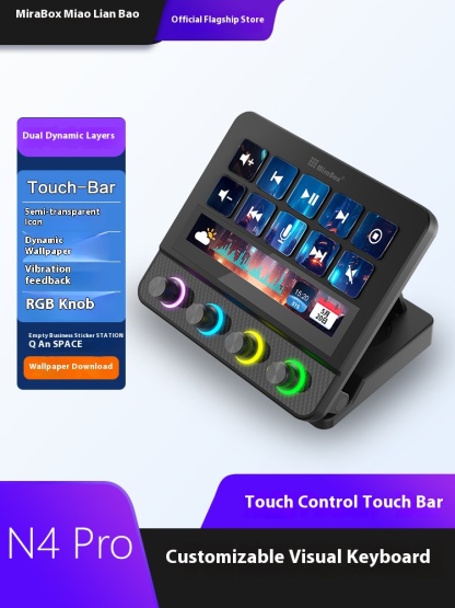 Computer desktop controller, visual console, custom keyboard