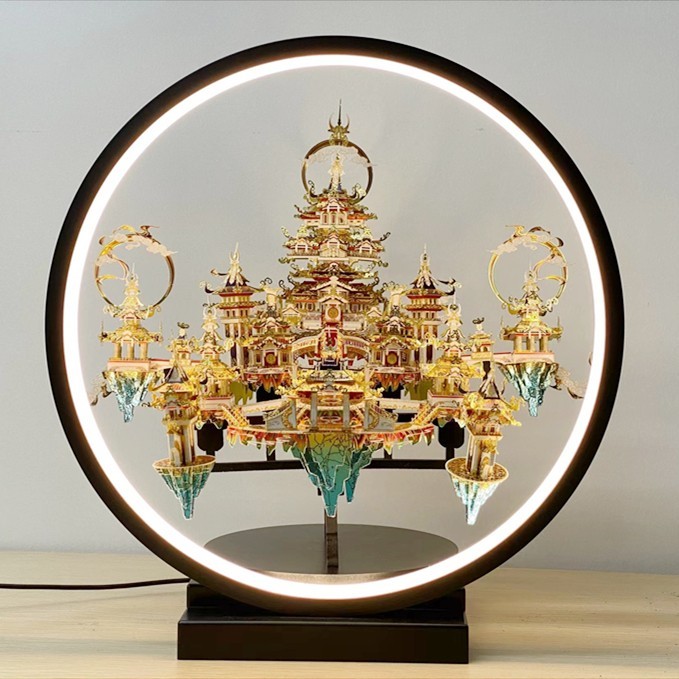 Chinese style, collectible grade, 3D handmade metal assembly model