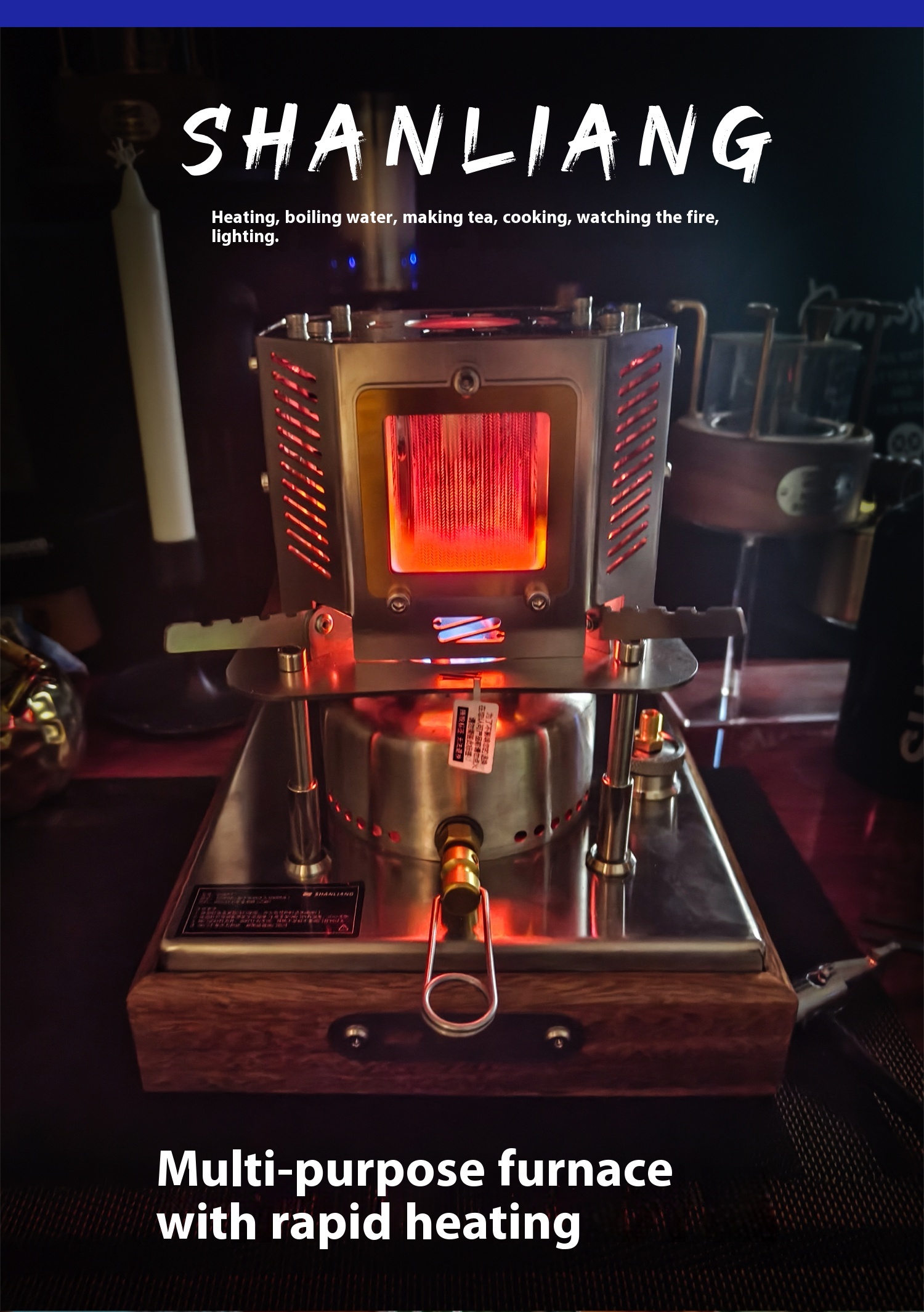 Alcohol stove/enhanced version/pressurized outdoor picnic and tea boiling stove high-end heating stove set