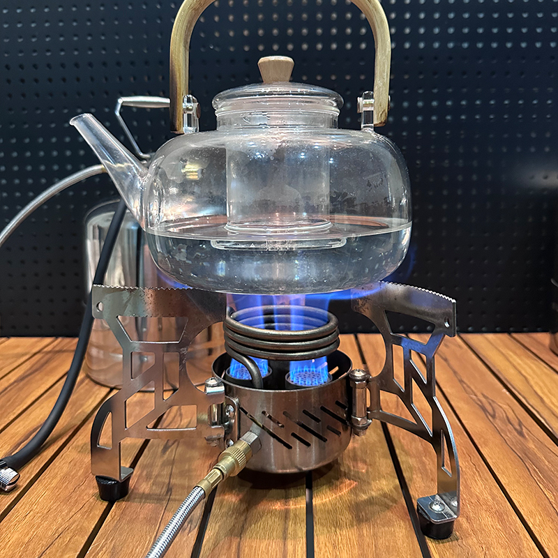 Three head pressurized outdoor camping windproof four head alcohol stove