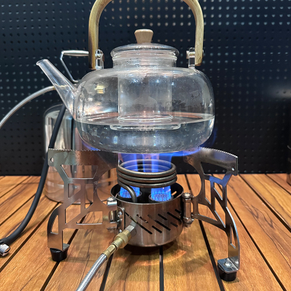 Three head pressurized outdoor camping windproof four head alcohol stove