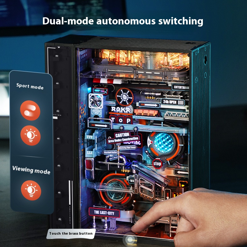 Parallel World, City of the Past, Cyberpunk 3D Handmade Assembly Model Gift