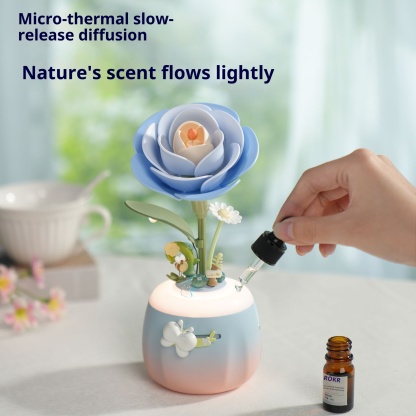 Camellia scented incense lamp, movable home desktop decoration, birthday gift