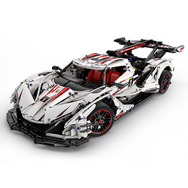 Apollo sports car, remote control model, high difficulty collage, boy's gift