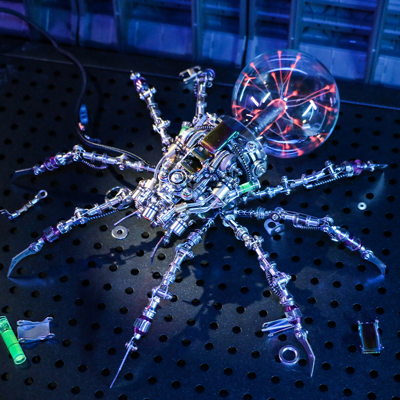Spider Mech Queen, 3D Metal Plasma Electrostatic Ball Model, Boy Gift