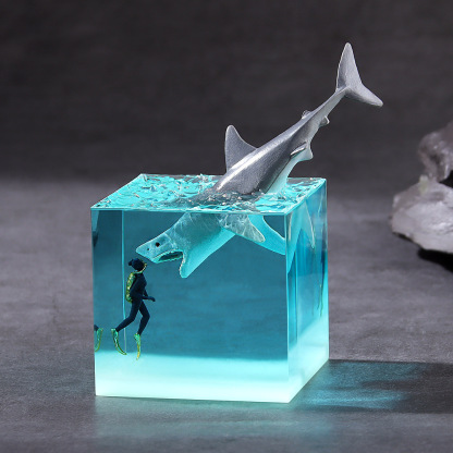 Resin handicrafts from Ocean World, home night light ornaments