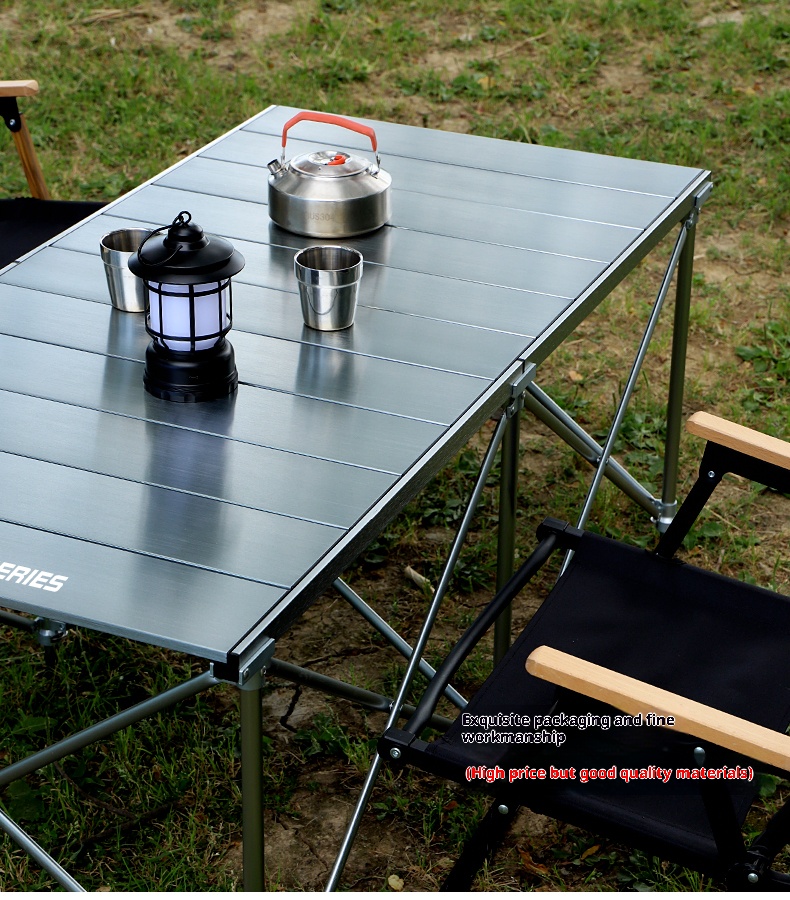 Aluminum alloy, outdoor folding, adjustable, camping picnic table