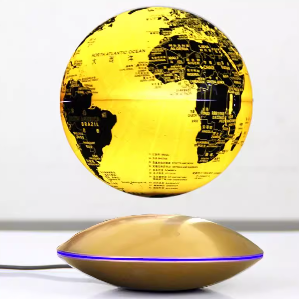 Black technology magnetic levitation globe, gifts, birthday gifts