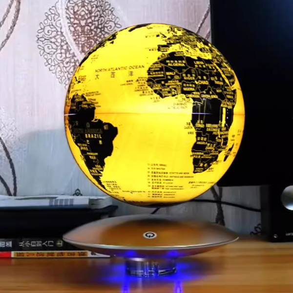 Black technology magnetic levitation globe, gifts, birthday gifts