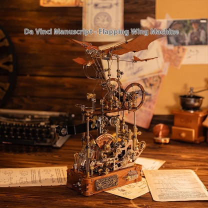 Mechanical Party, Da Vinci's first generation flapping wing aircraft, metal assembled models, birthday gifts