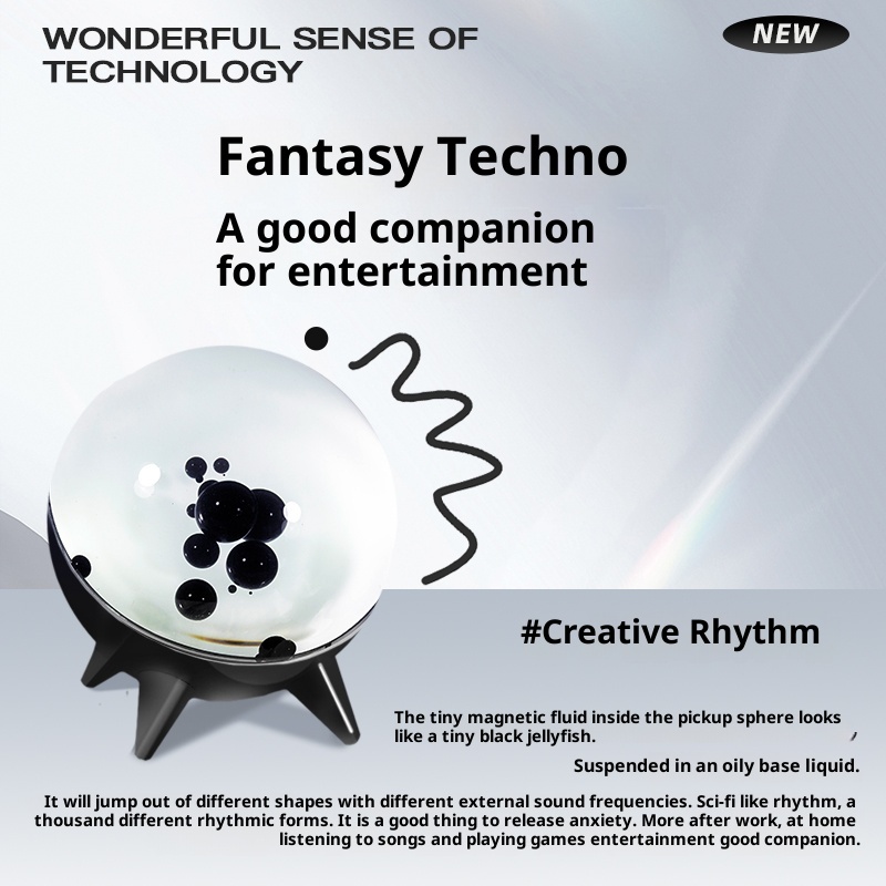 Venom Elf, Magnetic Fluid Desktop Pickup Light, Atmosphere Ornament Gift