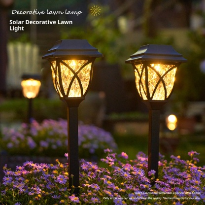 Solar powered outdoor waterproof lawn plug-in lights, garden waterproof landscape decorative lights