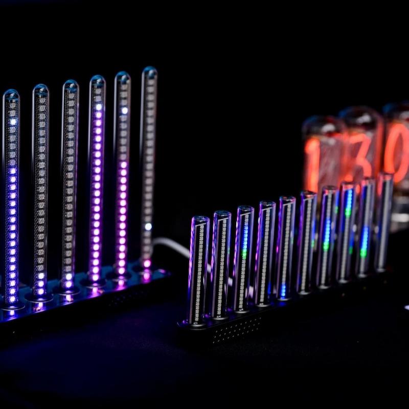 LED Spectrum Lamp, Pick up Light Spectrum Atmosphere Lamp, Voice Controlled Music Spectrum Desktop Rhythm Lamp