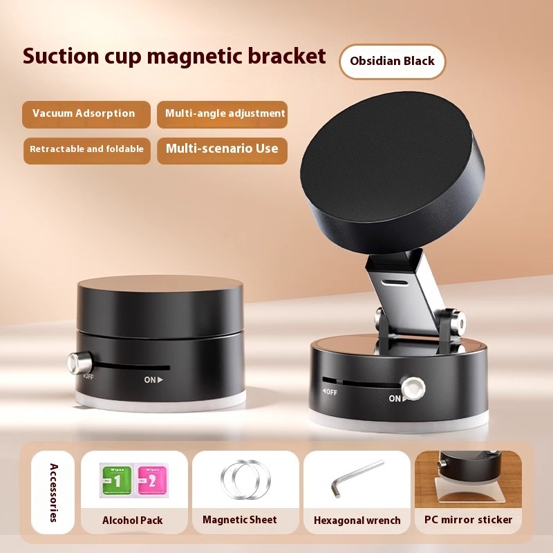 2025 new car phone holder. Folding magnetic suction cup fixed