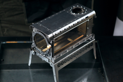 Stainless steel outdoor wood stove, barbecue, picnic, tent stove