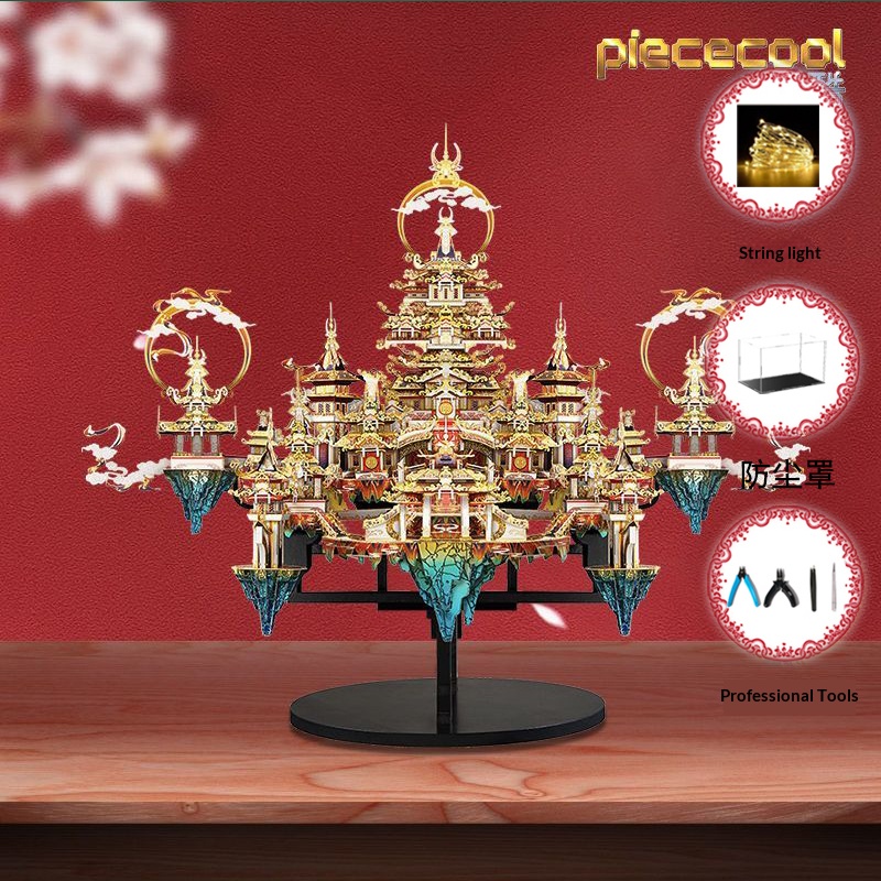 Chinese style, collectible grade, 3D handmade metal assembly model