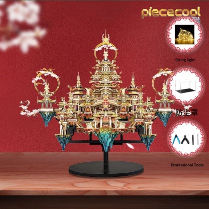 Chinese style, collectible grade, 3D handmade metal assembly model