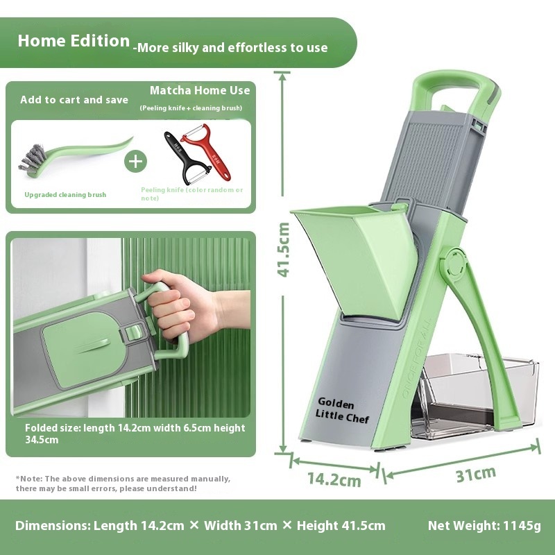 Adjustable, multi shaped, kitchen and household multifunctional new vegetable cutting tool