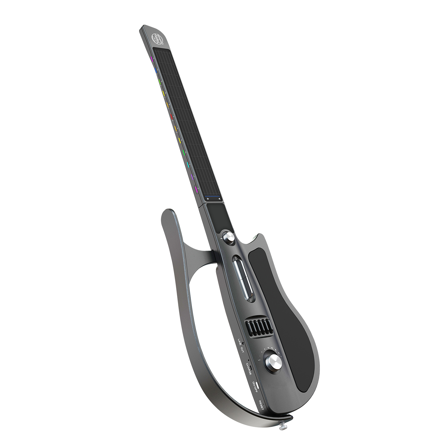 Painless silicone strings, smart electric guitar, air guitar