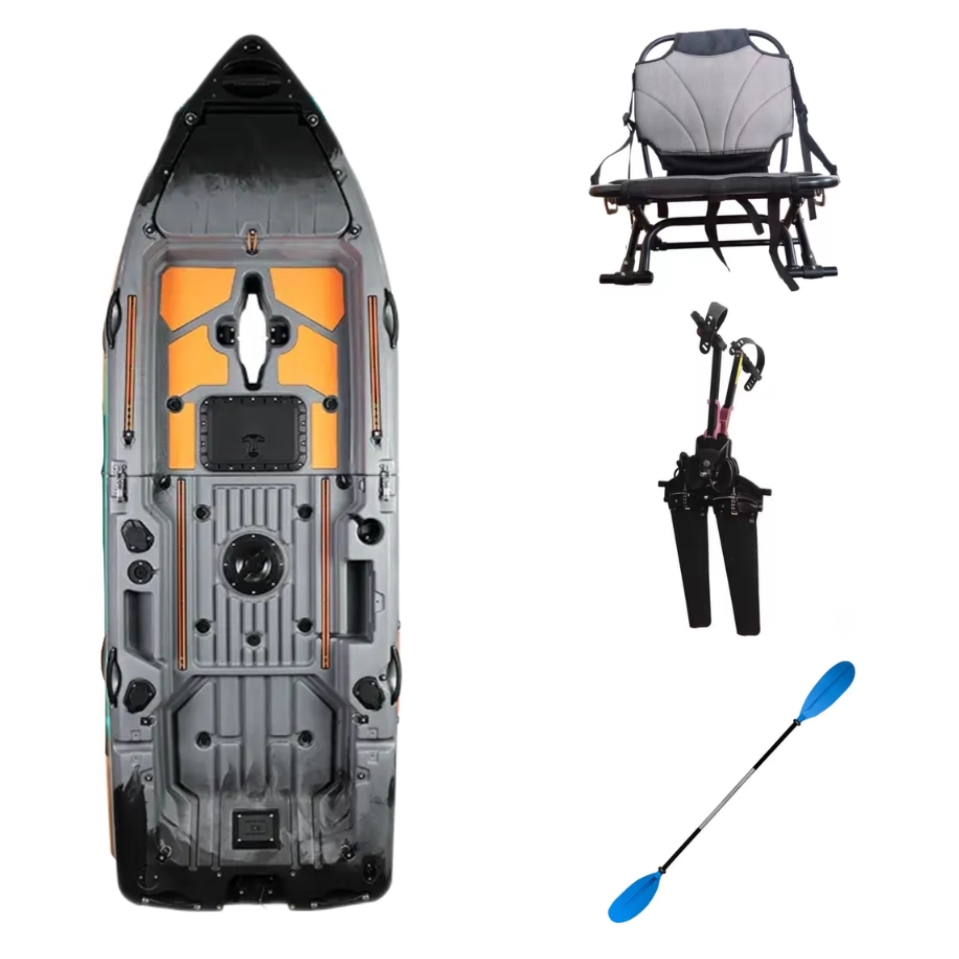 2025 new fishing boat, upgraded ultra wide and ultra stable split body road sub boat