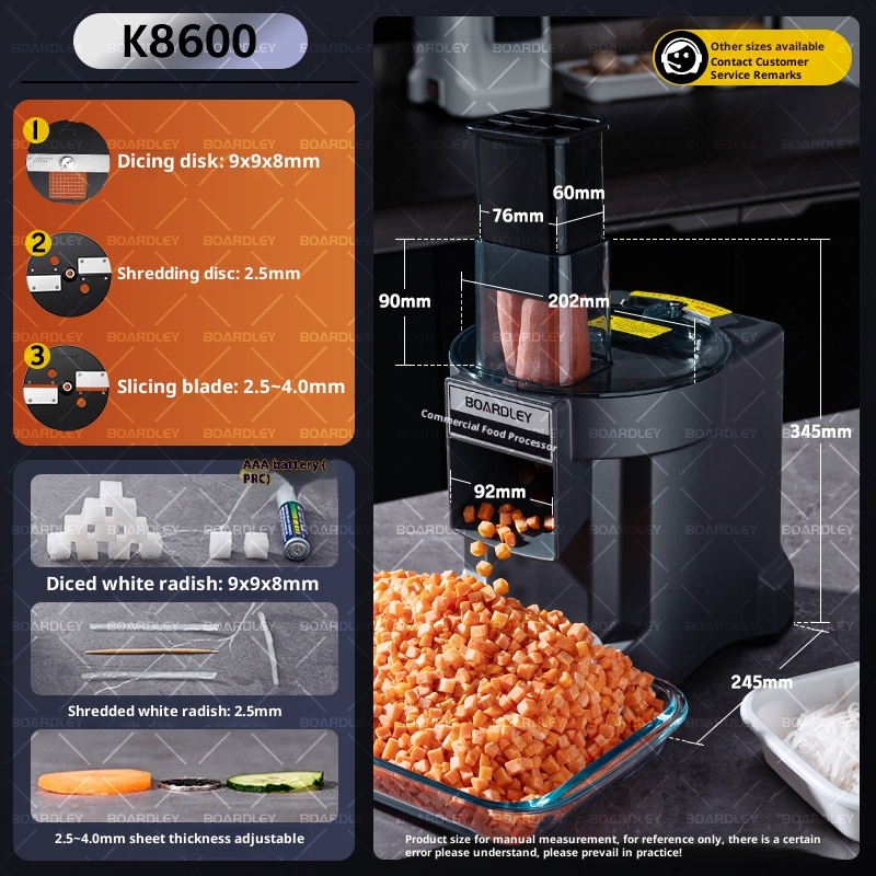 Fully automatic, multi form electric small vegetable slicer