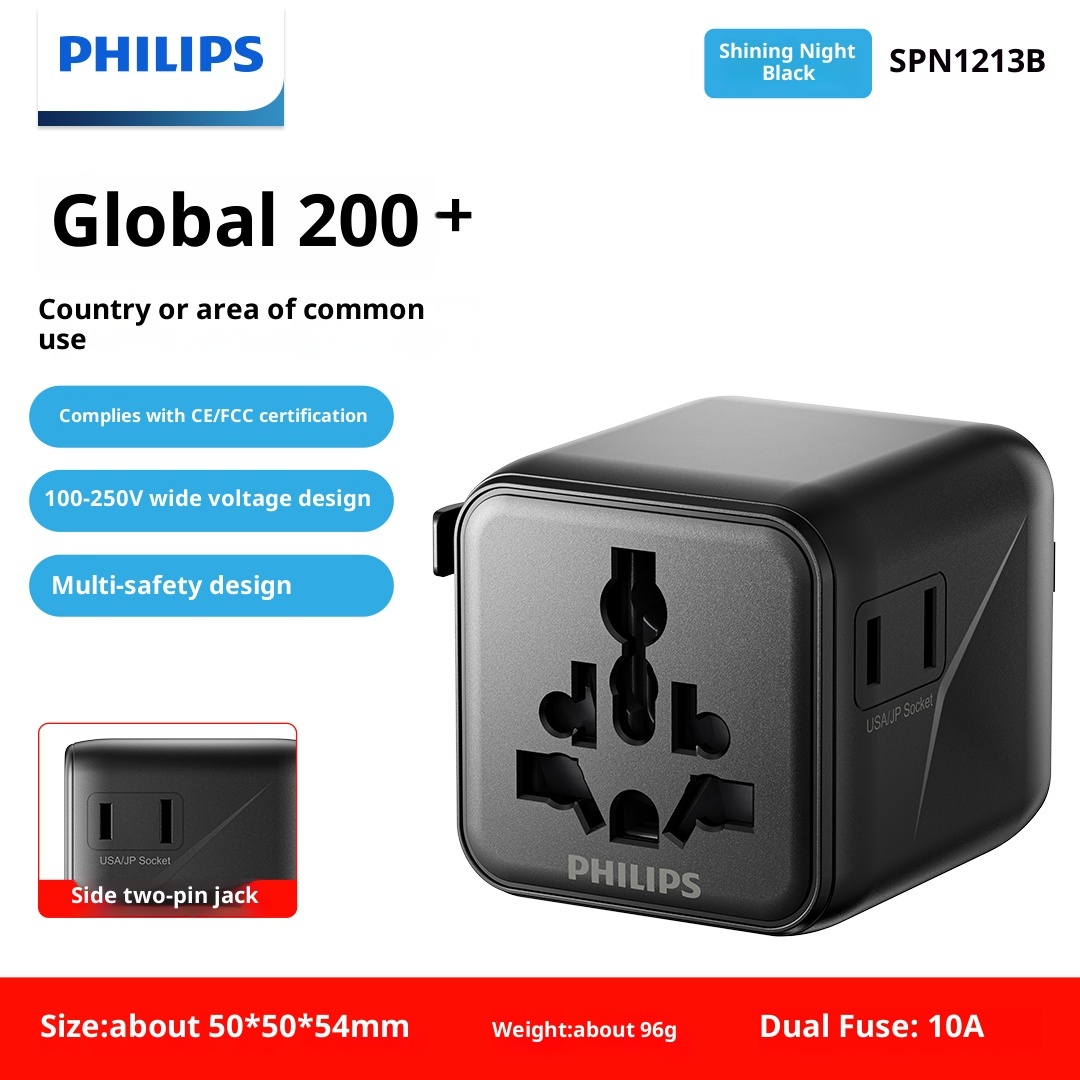 Philips Global Conversion Plug, British Standard European Standard American Australian Standard Converter