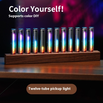LED pickup light, spectrum rhythm atmosphere light, RGB glow tube, music table, e-sports desktop decoration, voice controlled light