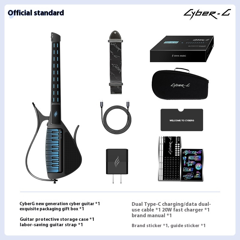 Cyber Electronic Cordless Automatic Transmission Guitar, Intelligent Accompaniment, Air Guitar