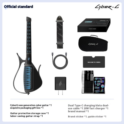 Cyber Electronic Cordless Automatic Transmission Guitar, Intelligent Accompaniment, Air Guitar