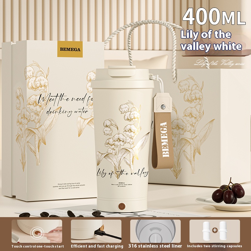 Women's electric stirring coffee cup rechargeable