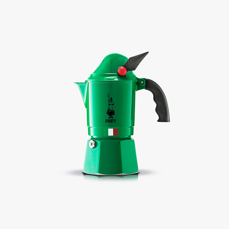 Italian Green Legion Hat Classic Italian Mocha Coffee Pot