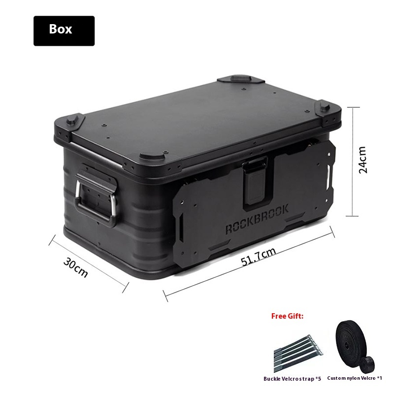 Aluminum magnesium alloy outdoor camping storage box, camping coffee box trunk, rear modification box