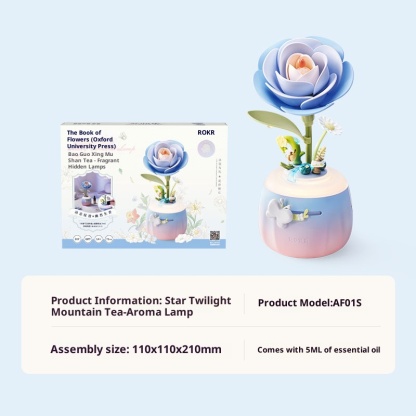 Camellia scented incense lamp, movable home desktop decoration, birthday gift