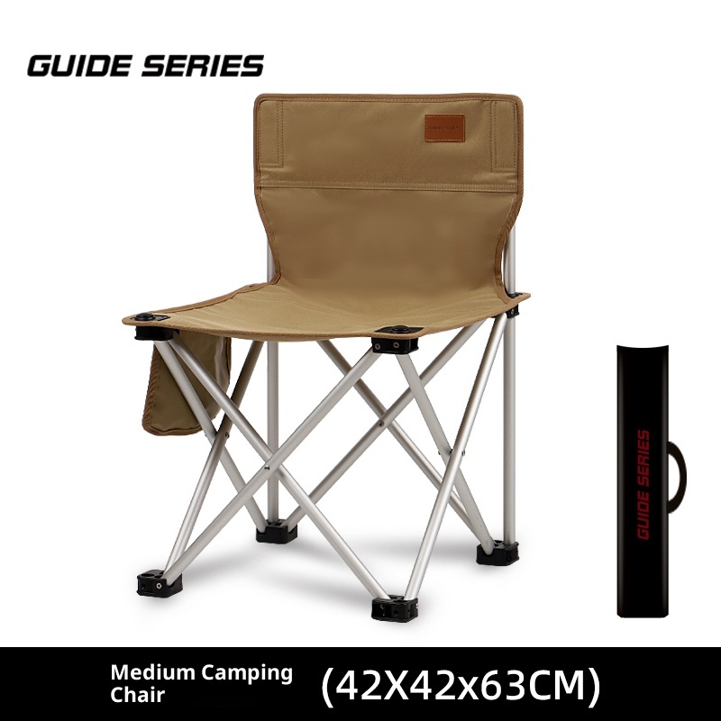 Outdoor thickened aluminum alloy folding chair