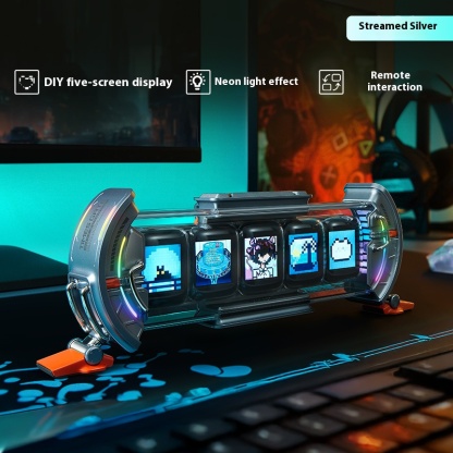 Time Gate arbitrary screen, creative decoration DIY glow tube clock, birthday gift